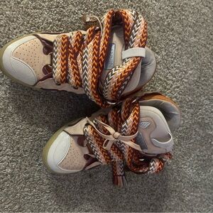 Stylish Kids Sneakers with Orange Accents